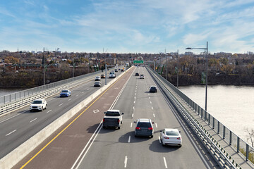 Nouveau pont Pie IX direction sud