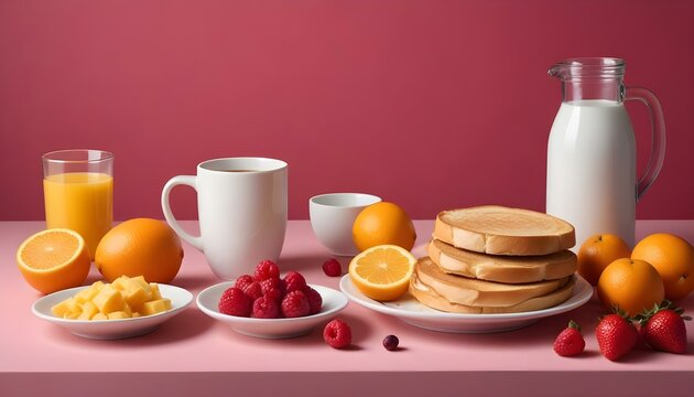 Composici&oacute;n de delicioso desayuno