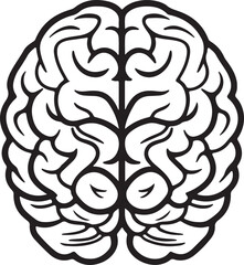 Fototapeta premium Brain Icon Vector Illustration