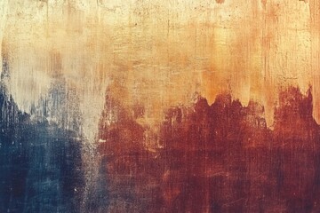 Obraz premium Warm-toned abstract grainy background, subtle textured noise overlay, soft gradient transitions with earthy hues, vintage analog feel, calming and organic