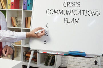 Crisis Communications Plan is shown as business concept