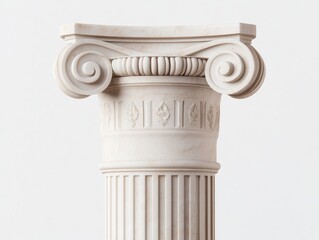 Classic Ionic Marble Column Detail