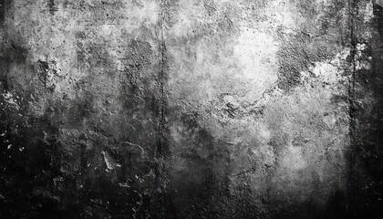 Obraz premium A close-up of a weathered, textured concrete wall with a rough, uneven surface