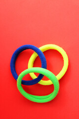 Fototapeta premium Colorful elastic to tie hair 