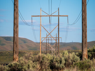 Power Lines in the Mountains