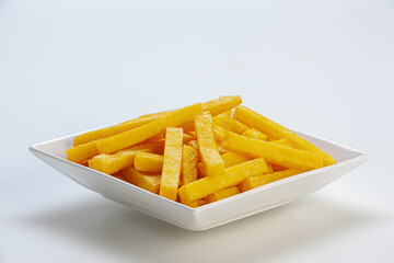 Porção de polenta frita