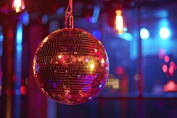 Fototapeta premium Disco ball in a nightclub Disco ball