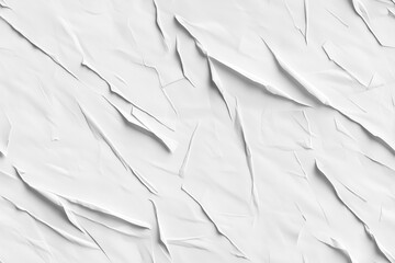 Textura de papel amassado em tons de branco, com padrão abstrato e delicado, estilo minimalista, criado por IA generativa.