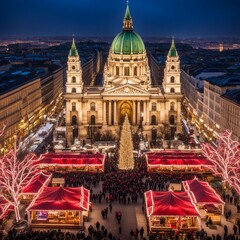 Obraz premium christmas market