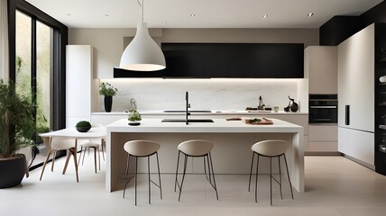 modern kitchen interior