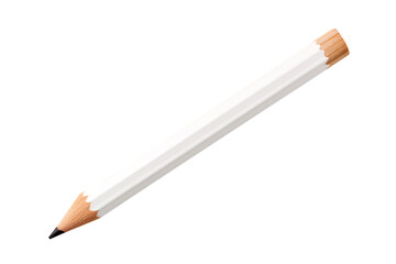 a white pencil isolated on transparent background
