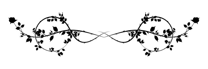 chic long decoration pattern rose weave. stock new