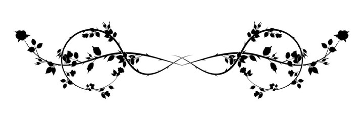 chic long decoration pattern rose weave. stock new