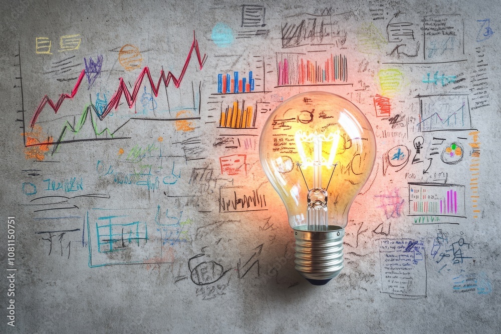 Aufkleber illuminate your business strategy discover innovative ideas and effectively leverage data insights f