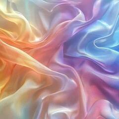 Fototapeta premium Pastel holographic foil texture with iridescent colors