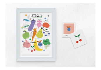 Creative Wall Calendar 2025 Layout