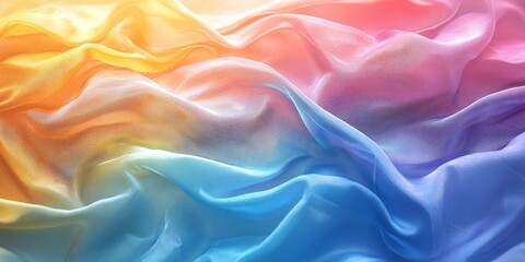 Obraz premium Pastel holographic foil texture with iridescent colors