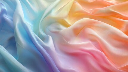 Obraz premium Pastel holographic foil texture with iridescent colors