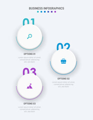 Vertical progress bar featuring 3 arrow-shaped elements, symbolizing the three stages of business strategy and progression. Clean timeline infographic design template. Vector for mobile presentation.