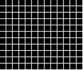 Hand drawn 3D illustration of white grids-bars isolated on black background