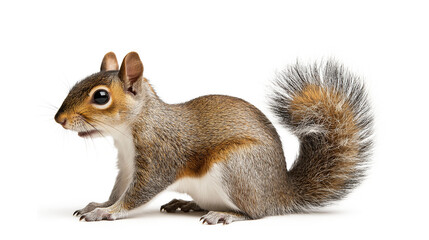 Obraz premium Squirrels isolated on a transparent or white background