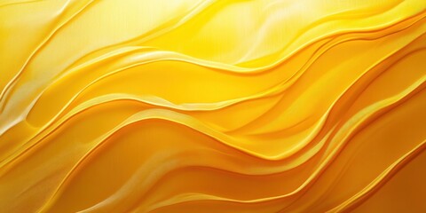 Fototapeta premium Abstract Yellow Wavy Background.