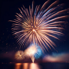 Obraz premium The beauty of Fireworks at Night