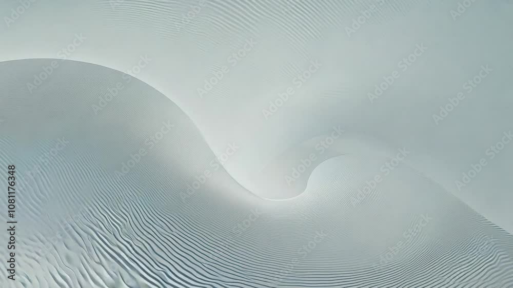 Poster soft-toned abstract circle displacement pattern generative ai