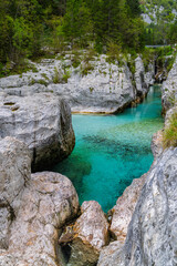 Soča Tal in Slovenien