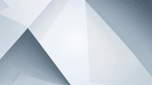 Elegant Grey and White Geometric Abstract Background in Motion Generative AI