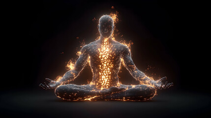 Fiery Yoga Embodied Inner Strength, meditation, fire, flames, burning, energy