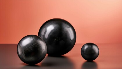 spheres on black background