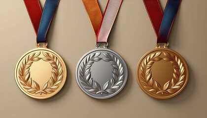 gold medal isolated on white