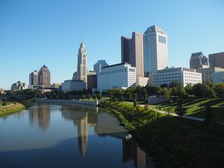 Fototapeta premium Downtown city skyline - Columbus Ohio 