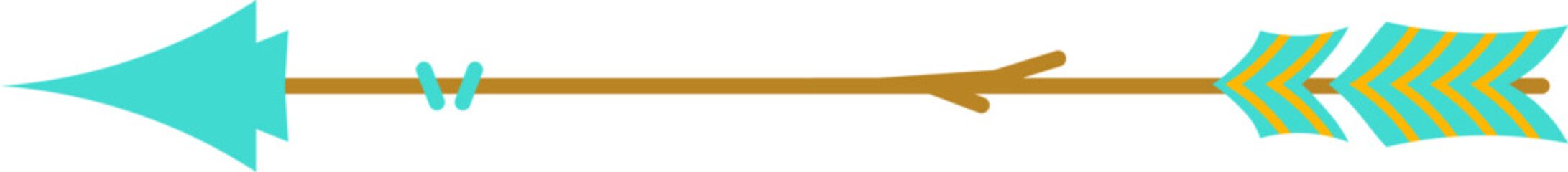 Boho style turquoise hunting arrow