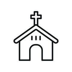 Church building icon vector design templates simple and modern