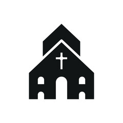 Church building icon vector design templates simple and modern