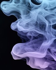 Ethereal smoke swirls against a dark background