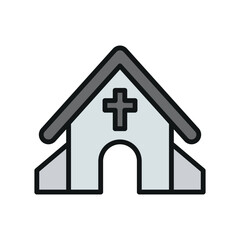 Church building icon vector design templates simple and modern