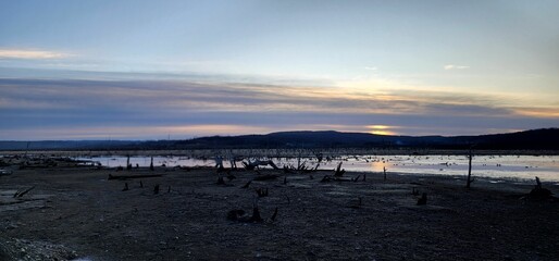 Obraz premium Stunning seascape at sunset