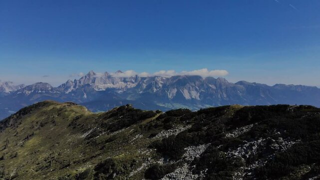 Drone video of the Dachstein Mountains Austria