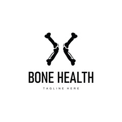 Bone Logo, Bone Care Health Design, Simple Symbol Template Illustration