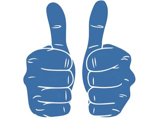 thumbs up sign concept image 