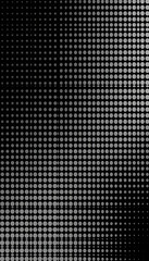 Halftone pattern on a black background