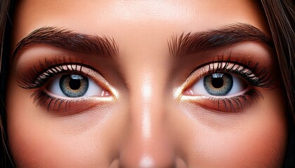 Obraz premium A Closed-Up Shot of Beautiful Eyes