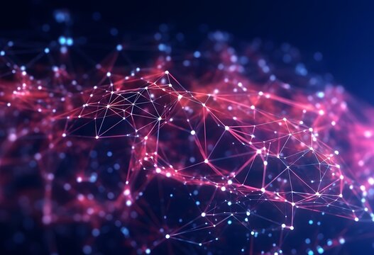 Abstract Digital Data Plexus Technology Background