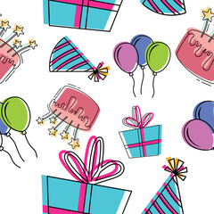 Birthday Pattern Background