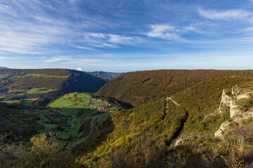 Obraz premium Oncieu, Bugey, Ain, France. Referred to locally as the 