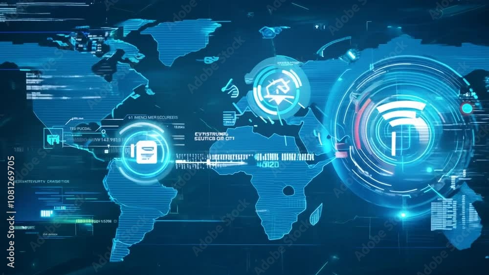 Poster advanced security network interface monitoring global connections generative ai