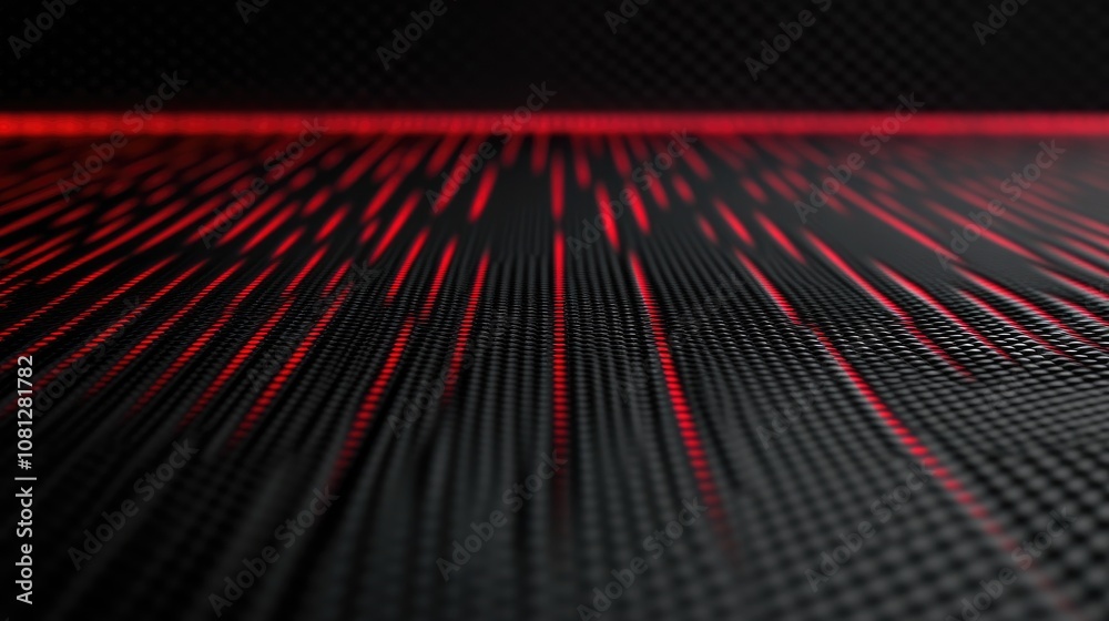 Poster abstract digital background with red glowing lines creating a sense of motion, representing technolo